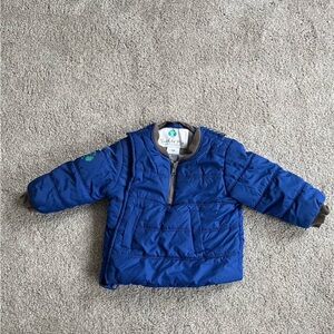 Buckle Me Baby Blue Puffer Coat